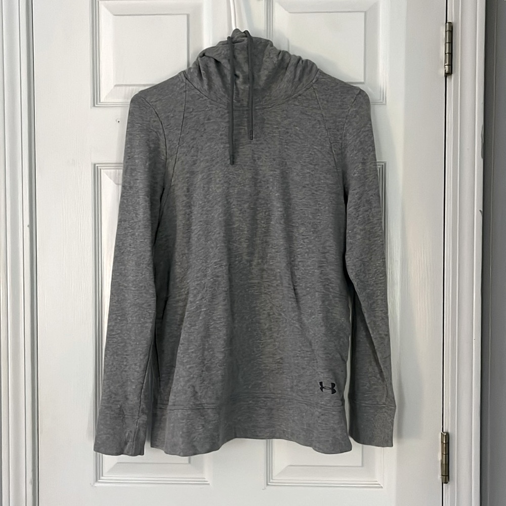 Gray UNDERARMOUR open back hoodie